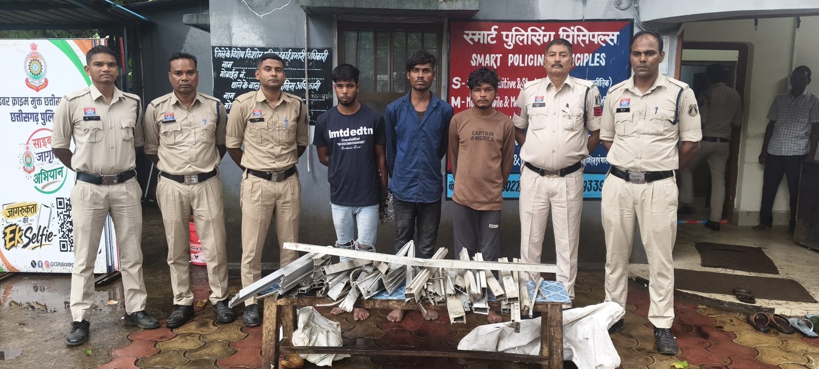 मिनीमाता कन्या महाविद्यालय चोरी मामले में पुलिस का बड़ा खुलासा, तीन आरोपी गिरफ्तार